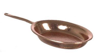 Dollhouse Miniature Oval Omelet, Beige